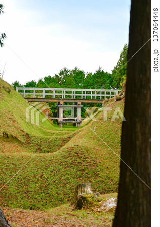 山中城　本丸西堀　本丸西橋　三島市 137064448