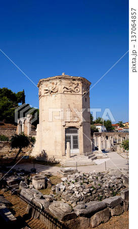 Tower of the Winds Ancient Landmark in Athens Greece 137064857