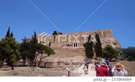 Acropolis Hill Ruins in Athens Greece Acropolis Hill Ruins in Athens Greece 137064864