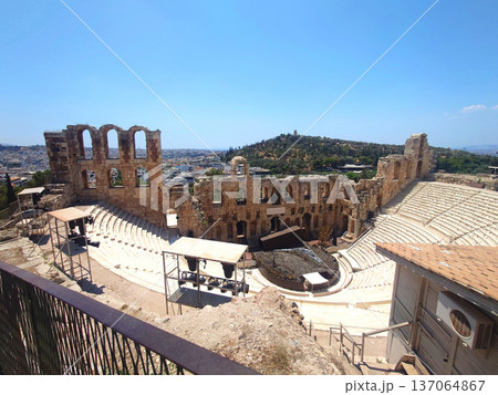 Ancient Odeon of Herodes Atticus Theatre Athens Greece Ancient Odeon of Herodes Atticus Theatre Athens Greece 137064867