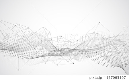 Big data visualization. Abstract technology...のイラスト素材 [137065197] - PIXTA