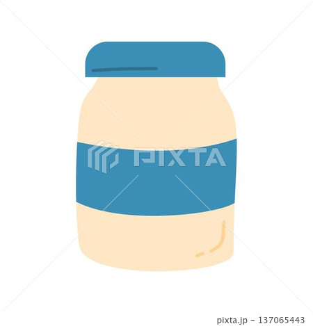 protein powder health food illustration protein powder health food illustration 137065443