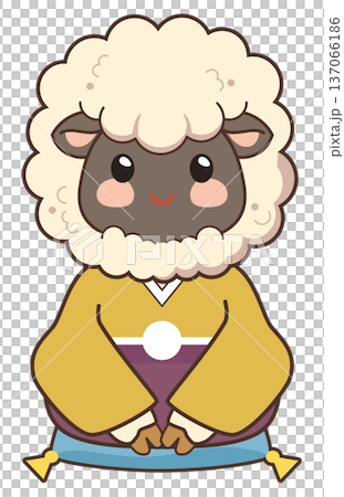 Cute sheep illustration for the Year of the Sheep 137066186