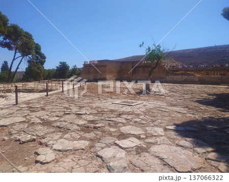 Knossos Palace Ruins of Minoan Civilization in Crete Greece 137066322