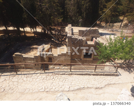 Knossos Palace Ruins of Minoan Civilization in Crete Greece 137066340