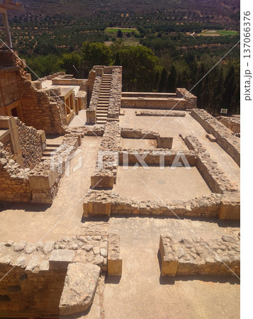 Knossos Palace Ruins of Minoan Civilization in Crete Greece 137066376