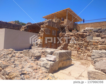 Knossos Palace Ruins of Minoan Civilization in Crete Greece 137066398