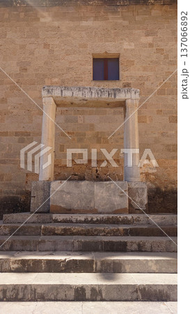 Interior Courtyard Steps at Palace of the Grand Master Rhodes 137066892