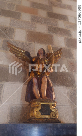 Medieval Statue Inside Palace of the Grand Master Rhodes, Greece 137066909