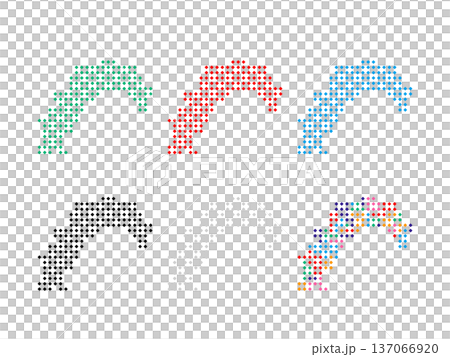ドット絵の地図_高知県_角ドット-05 ドット絵の地図_高知県_角ドット-05 137066920