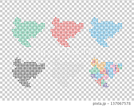 ドット絵の地図＿佐賀県＿角ドット-05 137067578