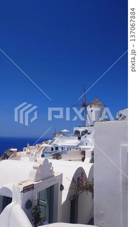 Santorini Windmills Coastal Village, Greece Santorini Windmills Coastal Village, Greece 137067884
