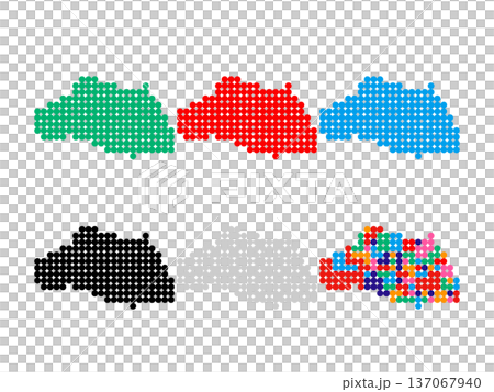 ドット絵の地図_埼玉県_丸ドット-03 ドット絵の地図_埼玉県_丸ドット-03 137067940
