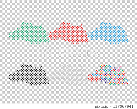 Pixel art map_Saitama prefecture_Circle dot-04 Pixel art map_Saitama prefecture_Circle dot-04 137067941