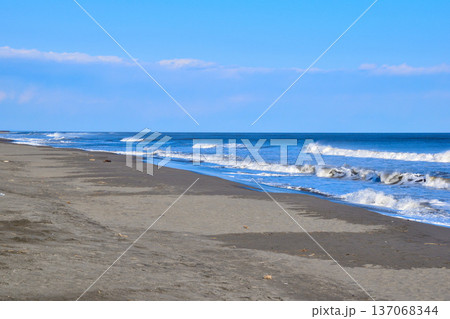 冬 豊頃町 大津海岸 冬 豊頃町 大津海岸 137068344