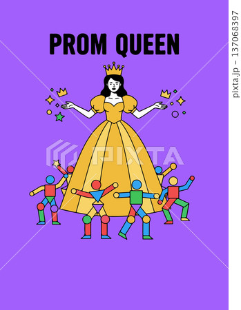 Prom Queen Illustration 137068397