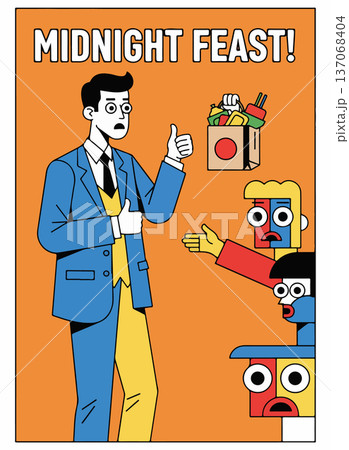 Midnight Feast Illustration 137068404