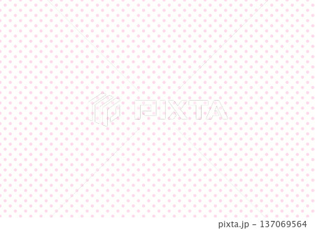 シンプルなドット背景素材　ピンク色 137069564