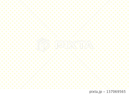 シンプルなドット背景素材 黄色 シンプルなドット背景素材 黄色 137069565