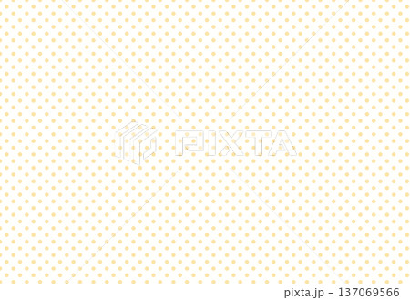 シンプルなドット背景素材　オレンジ色 137069566