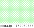 猫ドット背景素材　緑色 137069588