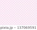 猫ドット背景素材　ピンク色 137069591