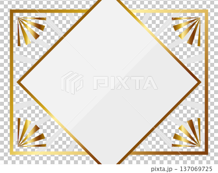 奢華的白色和金色裝飾藝術風格背景 奢華的白色和金色裝飾藝術風格背景 137069725