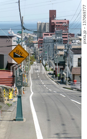 小樽の船見坂の風景 小樽の船見坂の風景 137069777