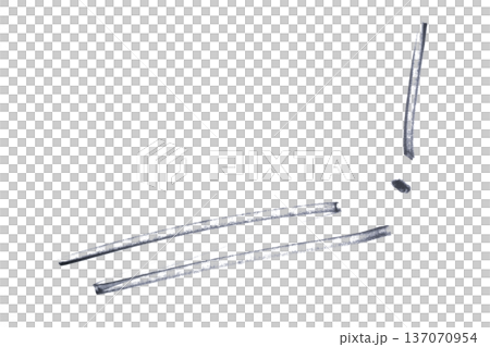 an underline with exclamation points drawn with black marker 137070954