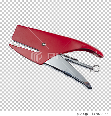 a red stapler a red stapler 137070967