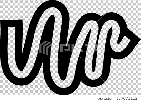 Fun line doodle. Creative minimalist style Fun line doodle. Creative minimalist style 137071112