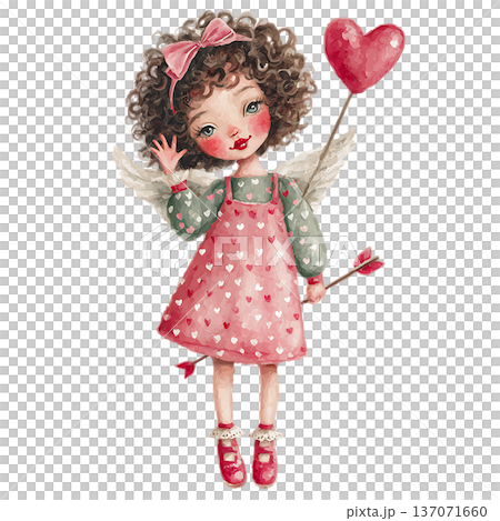 cute little girl with butterfly 137071660