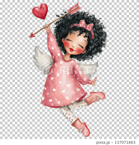 cute little girl with butterfly 137071663