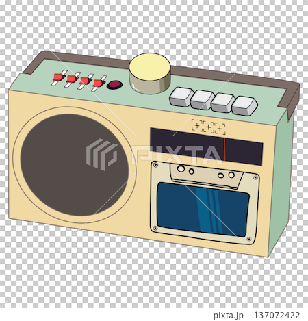 retro vintage style illustration the radio channel, station. Broadcasting concept. Old audio equipment. retro vintage style illustration the radio channel, station. Broadcasting concept. Old audio equipment. 137072422