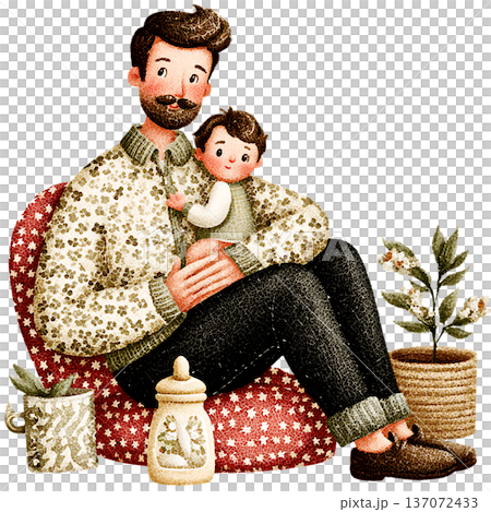 watercolor portrait of young couple 137072433