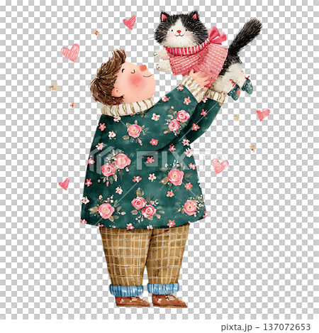 a girl in a pot with a plant 137072653