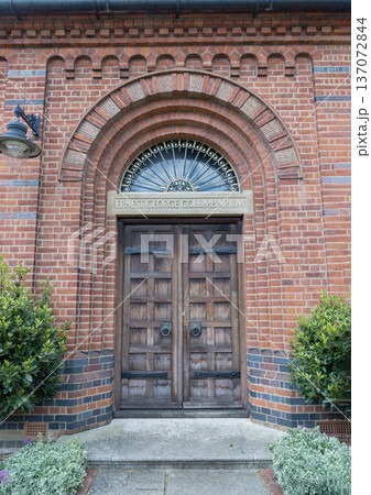 The Ernest George Columbarium, located within the Golders Green Crematorium complex in North London, is a notable structure built in a Lombardic Romanesque Revival style. The Ernest George Columbarium, located within the Golders Green Crematorium complex in North London, is a notable structure built in a Lombardic Romanesque Revival style. 137072844