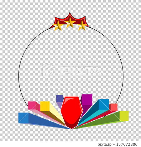 Award Ceremony Stage With Stars and Trophy. Illustration Award Ceremony Stage With Stars and Trophy. Illustration 137072886