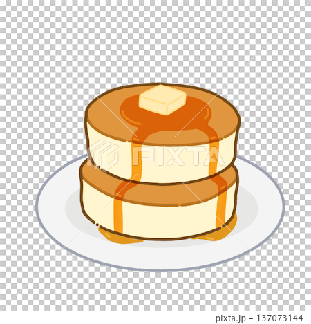 盤子裡的熱煎餅 盤子裡的熱煎餅 137073144