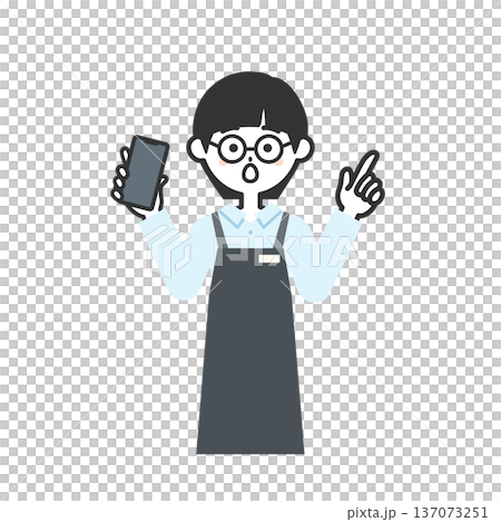 穿著圍裙的人的插圖 137073251