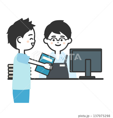 エプロンを付けた人物イラスト 137073298
