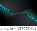 Futuristic technology abstract background with neon glowing wavy lines 137073411
