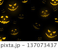 Glowing eyes of monsters in the dark of night. Halloween background 137073437