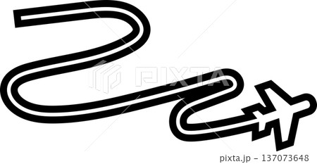 Airplane routes, plane paths, travel, flight, trace 137073648
