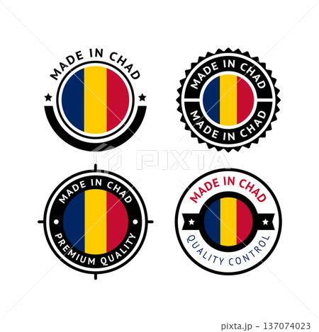 National flag of the republic of Chad 137074023