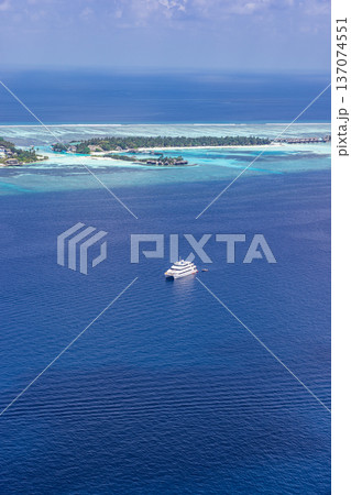 Family Maldives Aerial View Blue Ocean Luxury Resort for Popular Summer Destination Beach Landscape Vacation Family Maldives Aerial View Blue Ocean Luxury Resort for Popular Summer Destination Beach Landscape Vacation 137074551