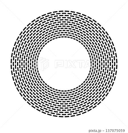 Radial Circle Pattern with Copy Space in Center. Radial Circle Pattern with Copy Space in Center. 137075059