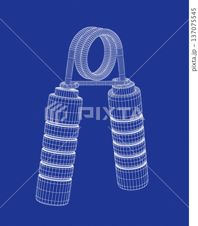 3D model of hand gripper 3D model of hand gripper 137075545