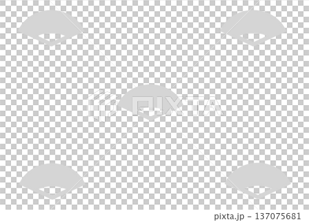 グレーのシンプルな扇の背景 137075681