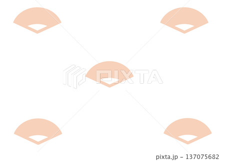 薄いオレンジ色のシンプルな扇の背景 薄いオレンジ色のシンプルな扇の背景 137075682